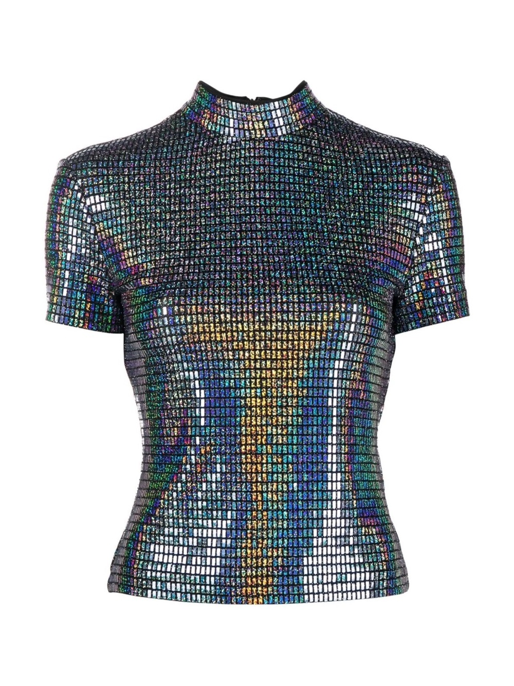 Chiara Ferragni Metallic-Effect Sequin Top Iridescent (Large)